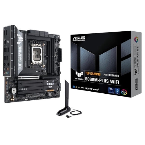 Asus TUF Gaming B860M-Plus Wi-Fi M-ATX Motherboard – Intel LGA1851, DDR5, PCIe 5.0. Wi-Fi 7