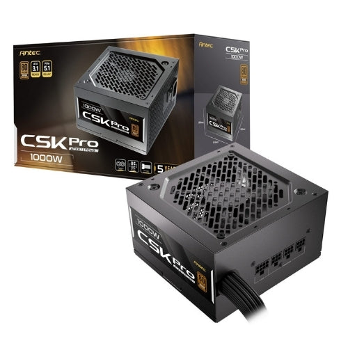 Antec CSK1000 PRO ATX3.1 Semi-Modular 1000W Power Supply (80 PLUS Bronze, PCIe 5.1, ATX 3.1 Certified)