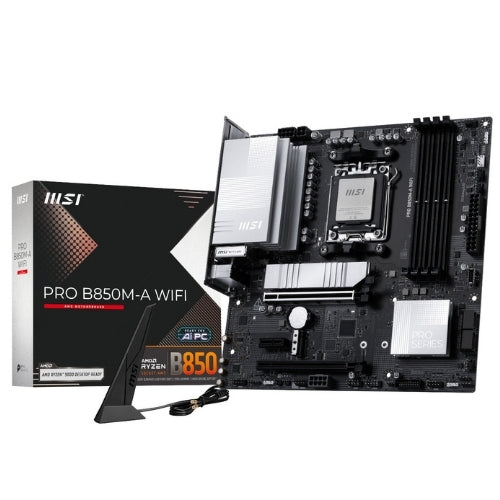 MSI PRO B850M-A WIFI AM5 DDR5 M-ATX Motherboard