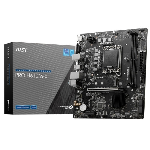 MSI PRO H610M-E Intel LGA1700 DDR5 M-ATX Motherboard